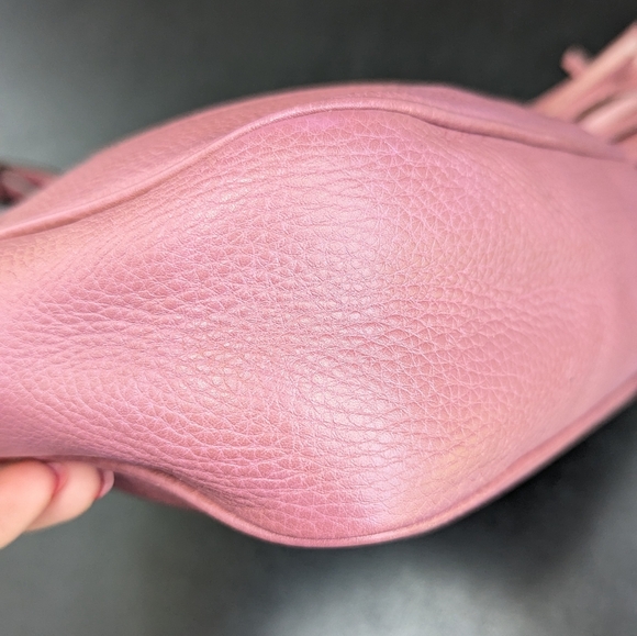 Gucci Pink Soho Disco Crossbody Bag Leather Small - Picture 10 of 16